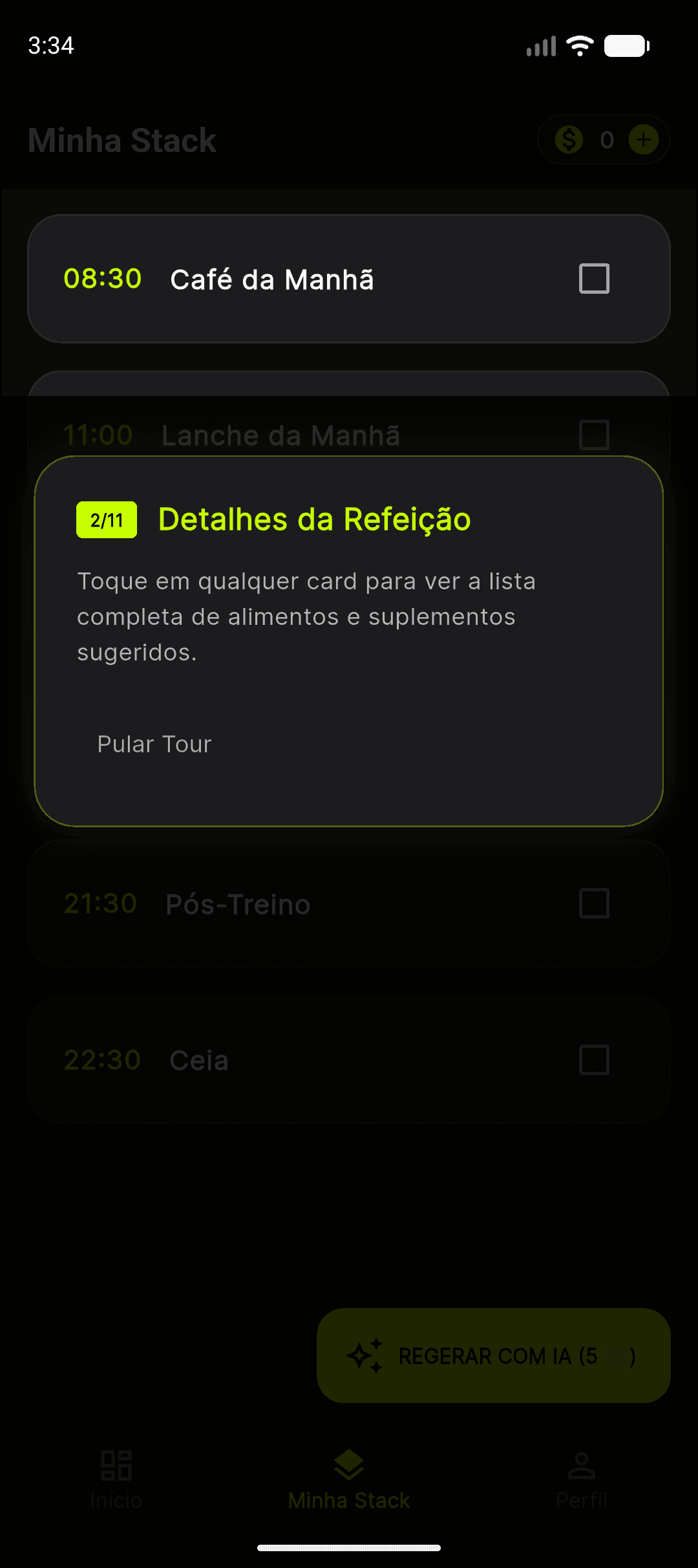 Streak diário